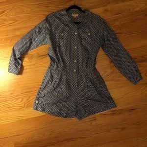 APC, Madras by A.P.C long sleeve jumpsuit/romper